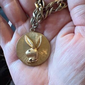 60s Vintage Playboy Satin Doll charm bracelet